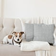 thumbnail image 4 of Ambesonne Abstract Throw Pillow Cover 2 Pack, Concentric Round Squares, 18", Dimgray and White, 4 of 5