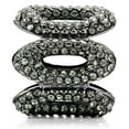 thumbnail image 5 of Ruthenium Brass Ring with Top Grade Crystal in Black Diamond for Women Style 1W033, 5 of 5
