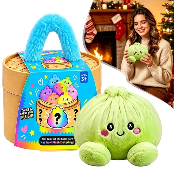 Ghyui Plush Dumpling Squishy,Mystery Dumpling Plush Edition,New Dumpling Plush Toys,Cute Plush Stuffed Dumpling Squishies,Emotional Support Dumplings,Cuddly Stuffed Animals,Fluffy Dumpling Squishy