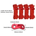 thumbnail image 3 of 4pcs Tool 4m 4mm Multifunction Outdoor Camping Night Reflective Tent Rope Hiking, 3 of 4