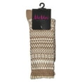 thumbnail image 4 of MeMoi Women's "Pattern Metrics" Cotton Rich Crew Sock - Womens - Female, One Size, Tan, 4 of 4