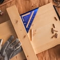 thumbnail image 6 of Carpenter Square, Aluminum Alloy Rafter Square, Sae & Metric Dual Scale Carpenter Measuring Layout Tool, 0-90° Protractor Cast Triangle Ruler Protractor for Woodworking Carpentry, 6 of 9
