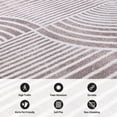 thumbnail image 5 of World Rug Gallery Contemporary Arch Knot Design Area Rug - BROWN 2'x7', 5 of 8