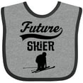 thumbnail image 3 of Inktastic Skiing Future Skier Boys or Girls Baby Bib, 3 of 4
