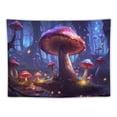 thumbnail image 5 of ONETECH  Mushroom Tapestry Fantasy Plant Tapestry Glow in the Dark Mushroom Tapestry Moon Tapestries Posters Wall Hanging for Bedroom, 5 of 7