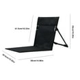 thumbnail image 2 of Silla plegable para acampar con bolsa de transporte, silla reclinable de tela Oxford, respaldo plegable, silla de playa para pícnic al aire libre, barbacoa, 2 of 9