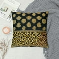 thumbnail image 2 of Shiartex Golden Glitter Print Pillow Cases Cushion Covers , Leopard Pillow Cases Cushion Covers Cheetah Print Throw Pillow Covers Pastel Dancer Decorative Throw Pillowcases for Kids(No Glitter), 2 of 5