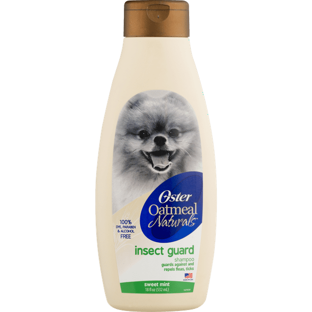 Oster Oatmeal Naturals Insect Guard Dog Shampoo Berry Blossom Scent, 18