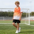 thumbnail image 4 of ITSAME Girls Athletic Outfits 2-Piece Quick-Dry T-Shirt & Shorts Football Training Sport Set White Size 2, 4 of 8