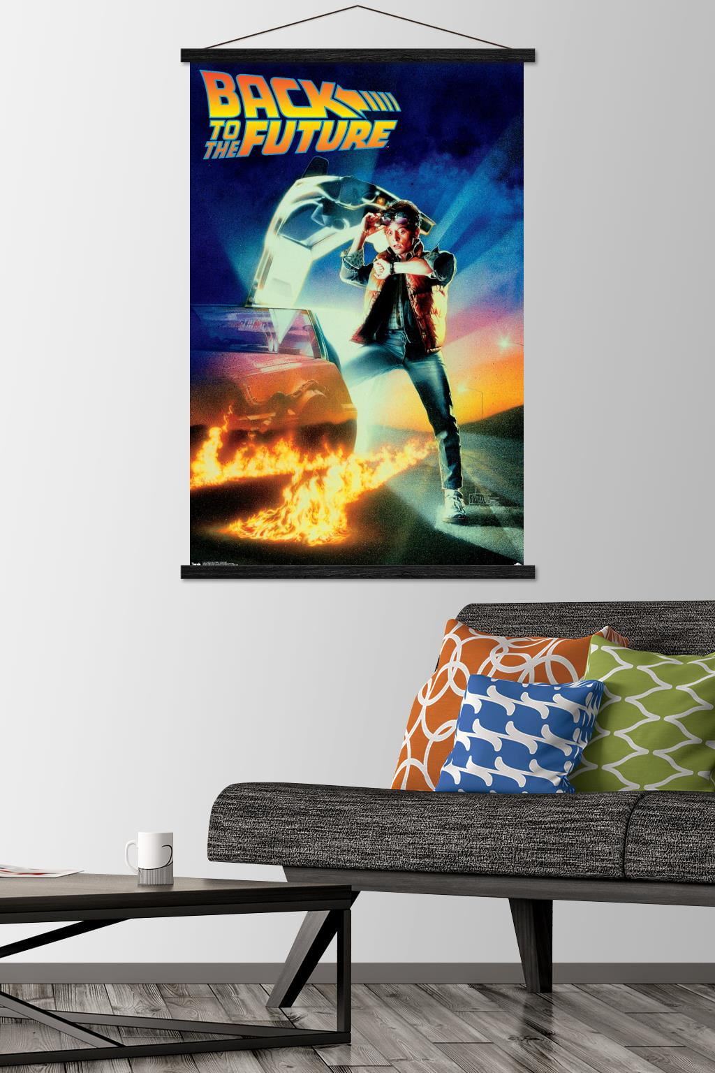 Back to the Future - One Sheet Wall Poster with Wooden Magnetic Frame, 22.375" x 34"
