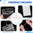 thumbnail image 6 of 60 PCS Clear Plastic Luggage Tags Holders Bulk - Cruise ID Card Badge Label Tag Holder with Loops Straps for Suitcases, Backpacks, Travel, Office, Business Supplies,Baggage Name Tags (60), 6 of 6
