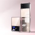 thumbnail image 1 of Luxury Clear Plating Case Compatible With Samsung Galaxy Z Flip 4, Soft Tpu Four Corners Shockproof Cover, 1 of 5