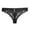 Black, variant on TSADFHJI Satin Panties Women's Sexy and Casual Solid Color Sexy Lace Thong Bowknot Panties T Back for All Seasons M White
