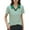 Green, variant on Daznico Womens Tops - Women's Striped Short Sleeve T Shirt Casual Crew Neck Top for Daily Wear Blouse with Classic Collar - Shirts for Women,Color:Purple,Size:S