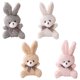 thumbnail image 1 of WORGEOUS 4pcs Mini Plush Bunny Bunny Animal Conejo relleno colgante de llavero colgante (color mixto), 1 of 8