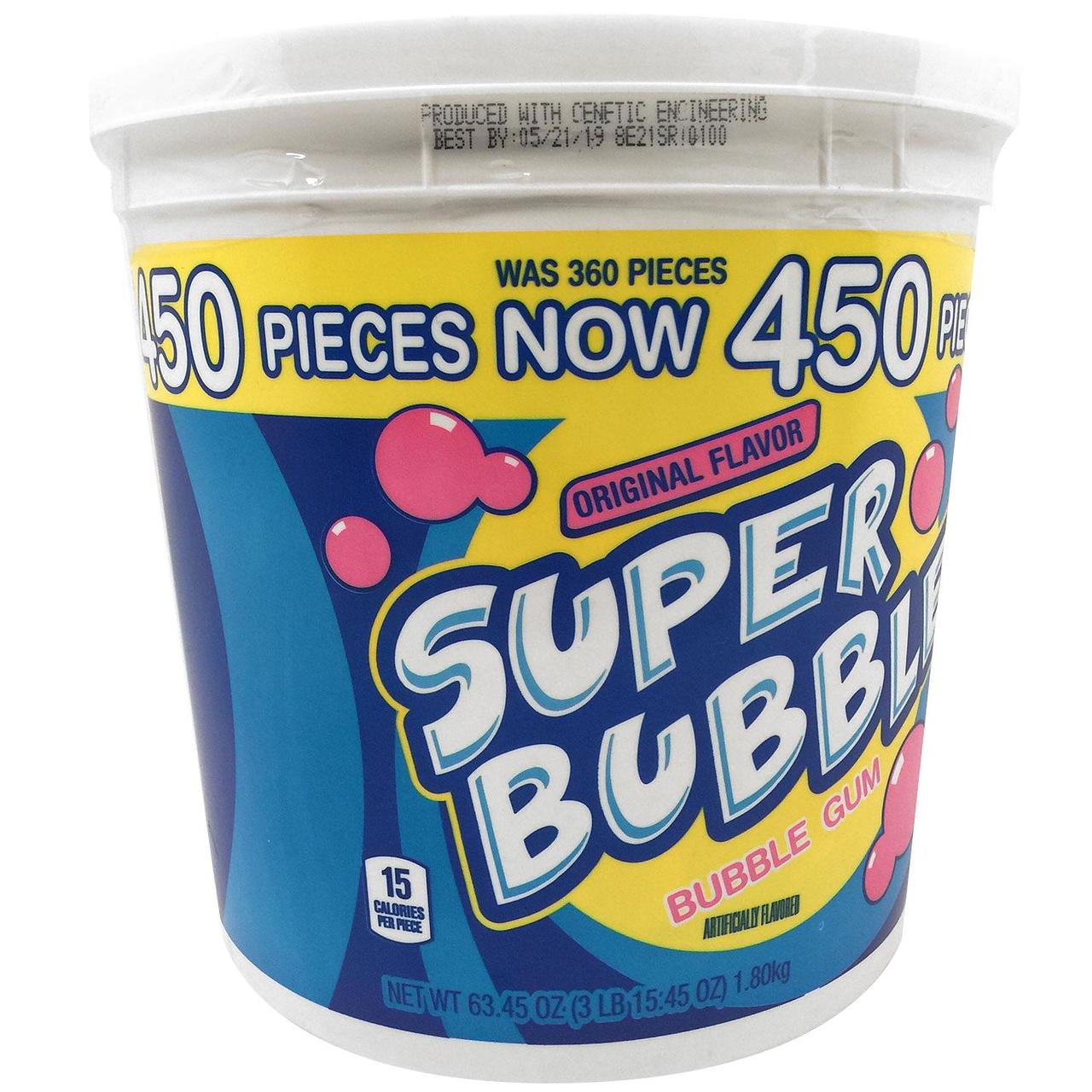 Super Bubble Original Bubble Gum (63.45 oz., 450 ct.) -Pack of 2