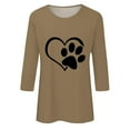 thumbnail image 4 of Sakmal Womens Tops Pink Long Sleeve Solid Deep V-Neck Blouses Ladies Shirts and Tops, 4 of 4