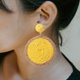 thumbnail image 5 of Minnieouse 1 par de pendientes bohemios, pendientes de gota, vacaciones en la playa, joyería de oficina, regalo personalizado para madre y mujer, Ropa, zapatos y accesorios Miscelánea Amarillo Minnieouse AP011239-01, 5 of 6