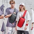 thumbnail image 4 of 1 Uds. Mochila antirrobo para hombre, bolso de hombro informal, resistente al agua, color rojo, 4 of 8