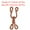 Brown, variant on Sewing Hooks and Eye, 24pack Polyester Covered Hooks and Eyes Closure for Clothing(Light Gray, 37mm Length)
