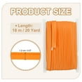 thumbnail image 2 of Cinta de sesgo Maxi Uxcell, ribete con cordón de satén adecuado para la costura de prendas, decoración de cintas en color naranja, 2 of 7