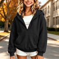 thumbnail image 2 of StSilkitty Kids Long Sleeve Hoodies Half Zip Pullover Hooded Sweatshirts with Pockets Lightweight Casual Fashion Clothes, 2 of 5