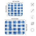 thumbnail image 5 of Yayeee Dish Drying Mat for Kitchen Counter Ultra Absorbent Easy Clean Pad 24x18", Blue Plain, 5 of 7