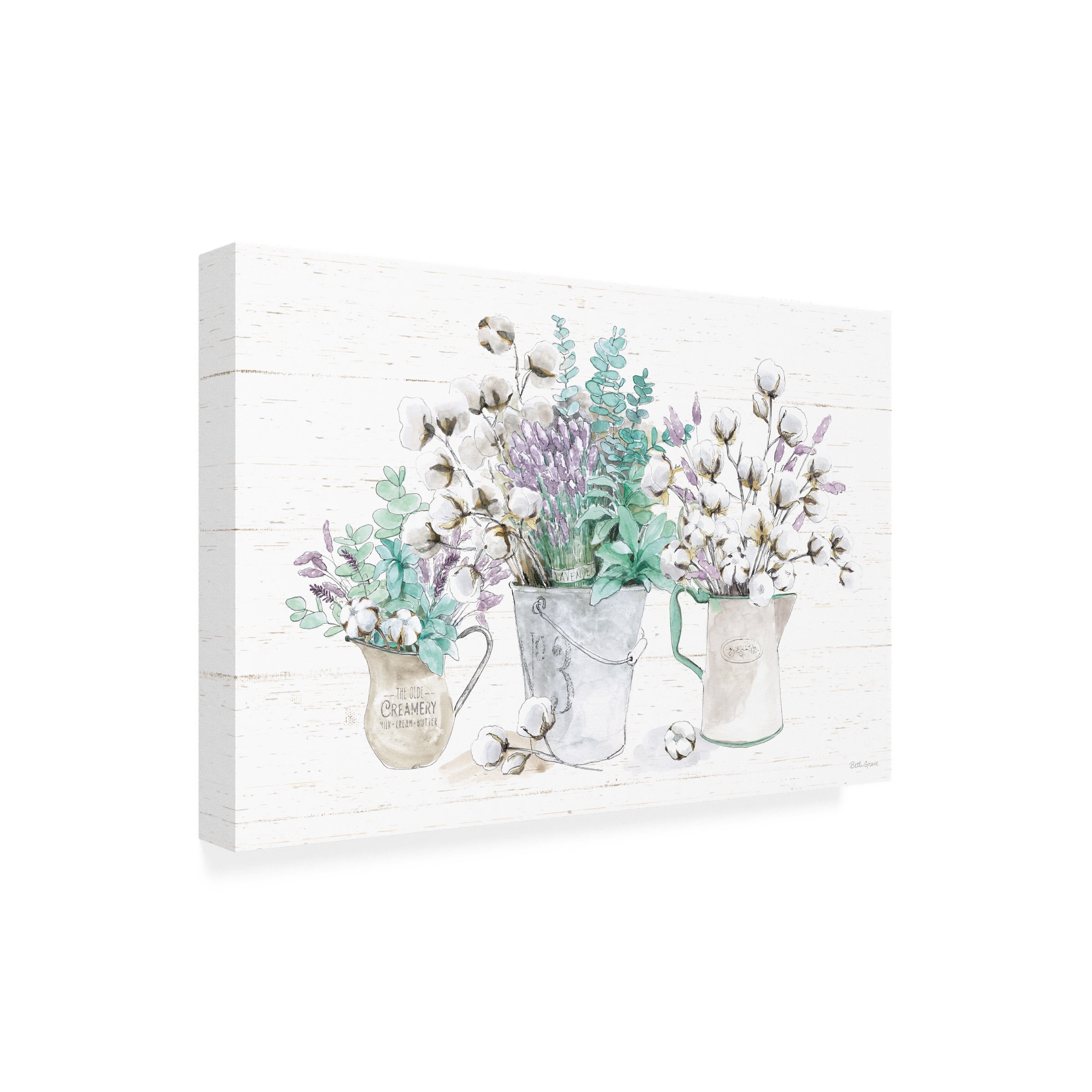 Beth Grove 'Farmhouse Cotton I' Canvas Art