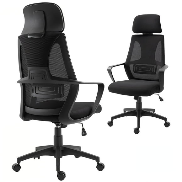 Vinsetto Ergonomic Office Chair Mesh Computer Chair w/ Adjustable Headrest