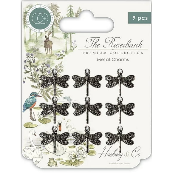 The Riverbank - Dragonfly Metal Charms