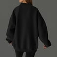 thumbnail image 6 of EDFBUYKRS Female Long Sleeve Sweatshirt Sweatshirts for Women Plus Size Lined Oversized Sweaters Long Sleeve Pullover Crewneck Warm Tunic Tops Size L, 6 of 8