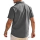 thumbnail image 4 of Ceisia Men's Regular Fit Short-Sleeve Turn-Down Collar Wrinkle-Resistant Breathable Textured Solid Color Shirt Spring Summer Autumn Gift, 4 of 6