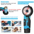 thumbnail image 3 of Mistaha 12V 19500rpm Mini Angle Grinder with Rechargeable Battery, Multi-functional Dustproof Handheld Cutting Machine - Home Improvement Power Tool, Brush Motor, Two Cutting Blades, USA Version, 3 of 6