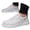 White, variant on Men Hands Supportive Walking Shoes Wide Toe Lightweight Breathable Mesh Sneakers Comfortable Flexible Traction Stability Daily Casual Sport Running Training