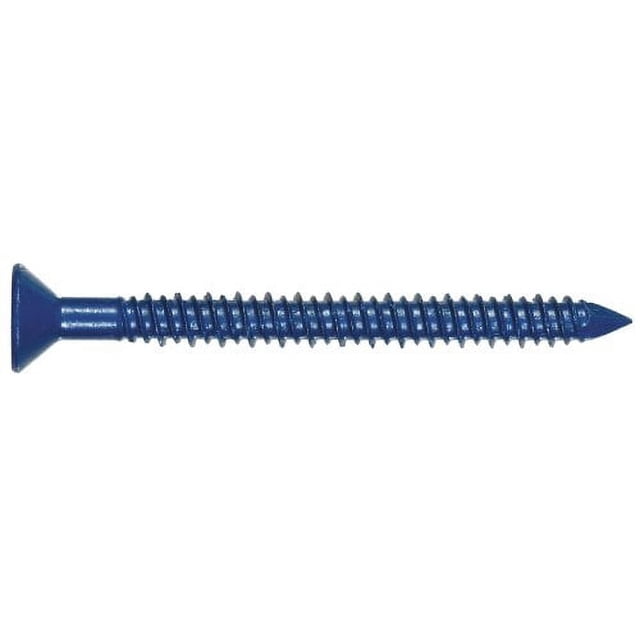 Tapper Concrete Screw with Phillips Flat Head, 3/16 x 2-1/4 In., 100-Pk. - 375302