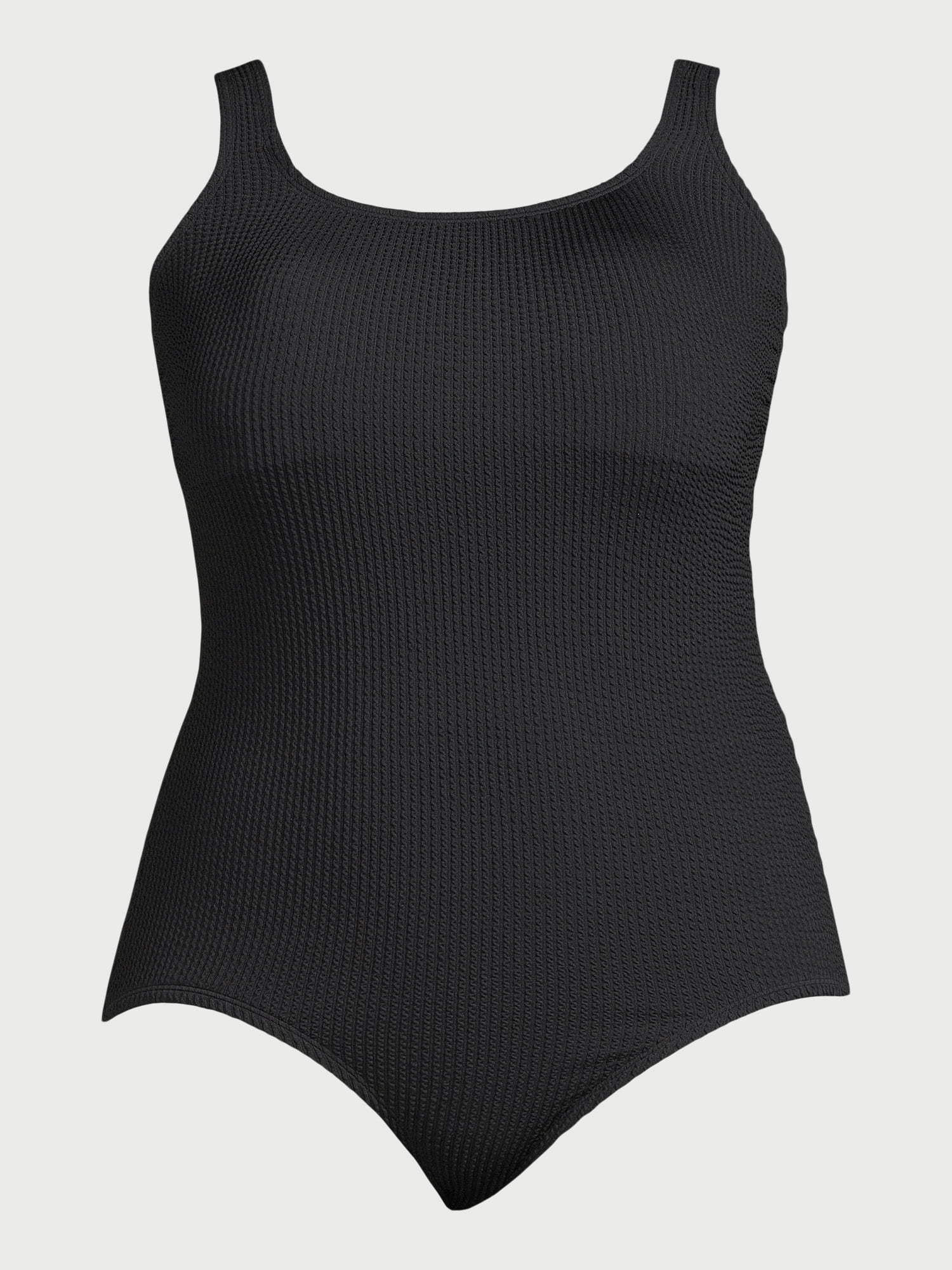 Time and Tru Women's and Women's Plus Crinkle One Piece Swimsuit, Sizes XS-3X