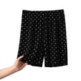 thumbnail image 3 of Bovxnpu Womens Pajama Shorts Sleep Loungewear Bottoms Pajama Shorts Polka Print Cotton Plus Size Pocketed Sleepwear, 3 of 7