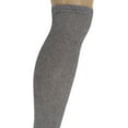 thumbnail image 2 of Diabetic Over The Calf Socks Loose Fit Non-Binding Top Gray 3 Pairs Unisex (Gray, 10-13), 2 of 6