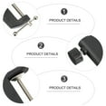 thumbnail image 2 of EeaseCA 1 Pce Support de Microphone Base Support Cantilever Base Pince Micro pour Table (Noir), 2 of 7