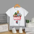 thumbnail image 3 of Camiseta de superhéroe de Marvel para adolescentes, camiseta de algodón informal con estampado de dibujos animados para niños y niñas, camiseta para bebés, ropa cómoda para niños, 3 of 5