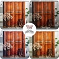 thumbnail image 5 of Wood Barn Door Shower Curtain Rustic Western Shower Curtain Country Daisy Shower Curtain Bathroom Decor Polyester Fabric-72" x 72", 5 of 6