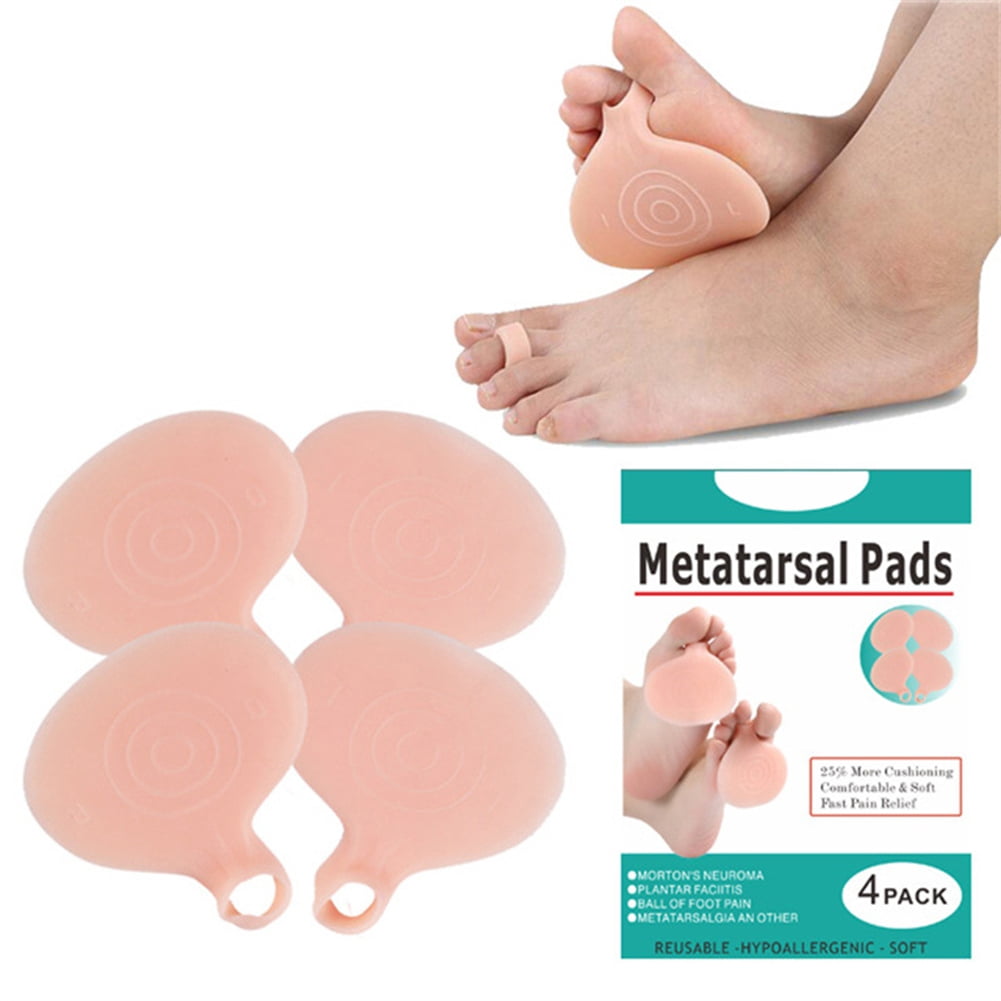 Ball of Foot Cushions（2 Pairs）Metatarsal Pads Soft Gel Ball of Foot