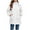 White, variant on Sentmoon Running Jackets for Women Plus Size Long Sleeve Ski Coats for Women Zipper Solid Color Windproof Waterproof Hoodies with Pockets Fall and Winter Comfy for Running and Hiking