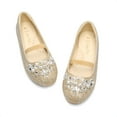 thumbnail image 2 of Dream Pairs Girls Slip-On Shoes Children Party Dress Dance Shoes Flat Shoes GOLD/GLITTER US SIZE 8, 2 of 6