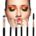 thumbnail image 3 of Juego de 6 brochas de maquillaje con forma de abanico, herramientas cosméticas para pestañas y cejas (D) Ndcxsfigh Cuidado Belleza, 3 of 6