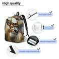 thumbnail image 4 of Rateoe American Wildlife Deer Forest Pattern Canvas College Laptop Backpack,Travel Daypack,Durable Rucksack Travel Notebook Bag School Backpack Book Bag for Men Women-Small, 4 of 7