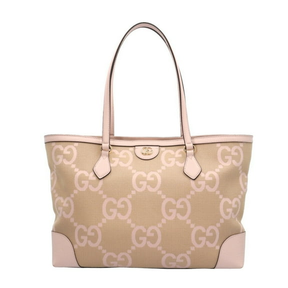 Pre-Owned Gucci Jumbo GG Tote Bag Canvas 631685 Pink Women's GUCCI (Good)