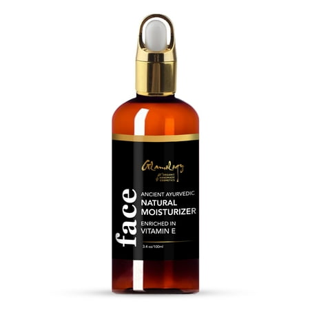 Beard Cover Makeup Glamology Organic Blend of Almond, Castor, Argan, Jojoba & Grapeseed oil with Vitamin E, Daily Moisturizer for dry Skin, Hair, Face, Scalp, Hand, Cuticle, Beard, Makeup Remover, Acne Cleansing 3.4 oz ()