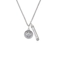 thumbnail image 2 of Delight Jewelry Silvertone Ladybug - Round Seal Silvertone Courage Strength Wisdom Honesty Bar Charm Necklace, 23", 2 of 4