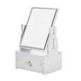 thumbnail image 1 of Shisuyan 1Pc Desktop Vanity Mirror Makeup Mirror with Drawer Turnable Mirror for Woman, 1 of 9